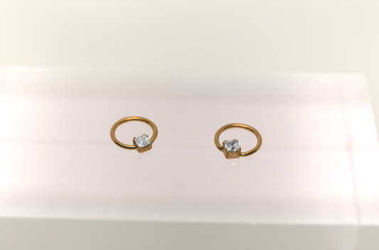 Ingwaz Ring - piercing 18k