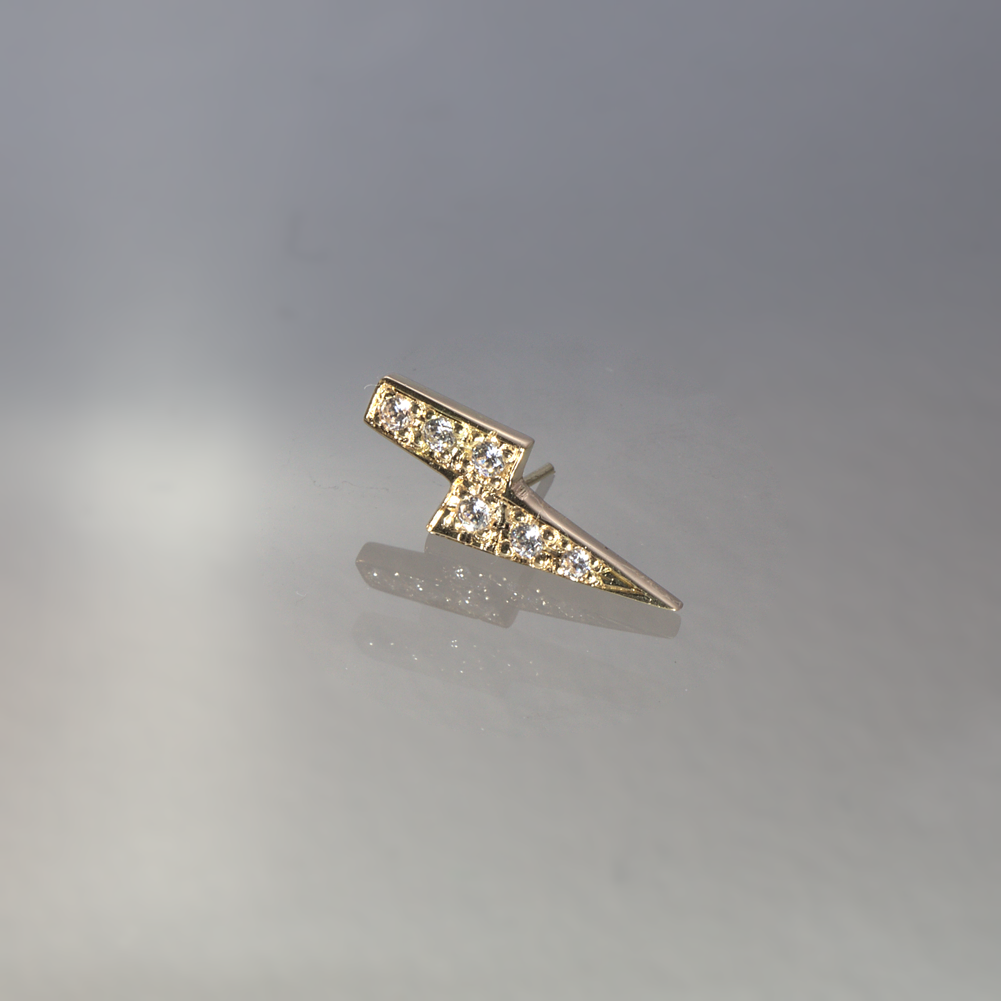 Dagaz piercing set with 6 brilliant cut stones