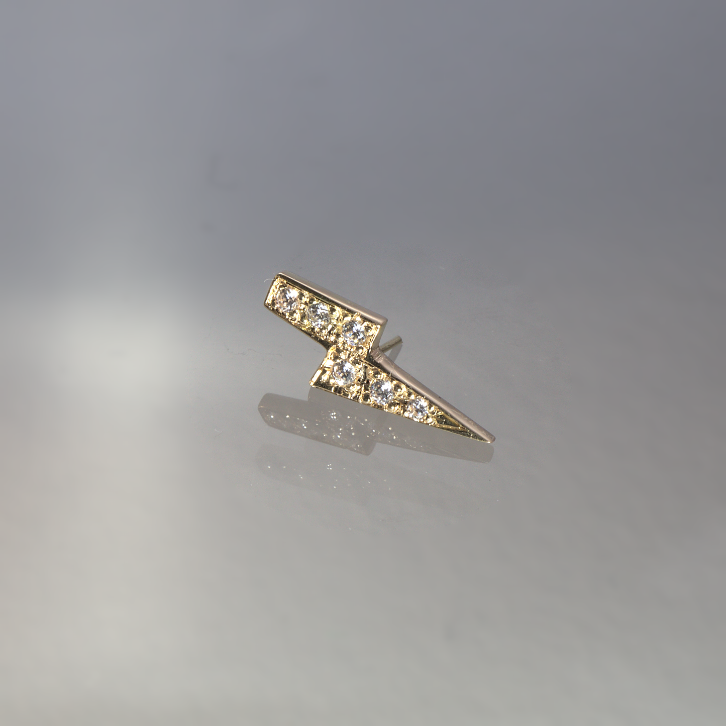 Dagaz piercing set with 6 brilliant cut stones