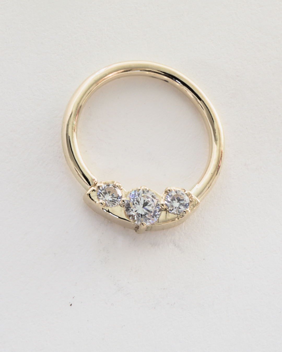 Kenaz ring piercing 14k
