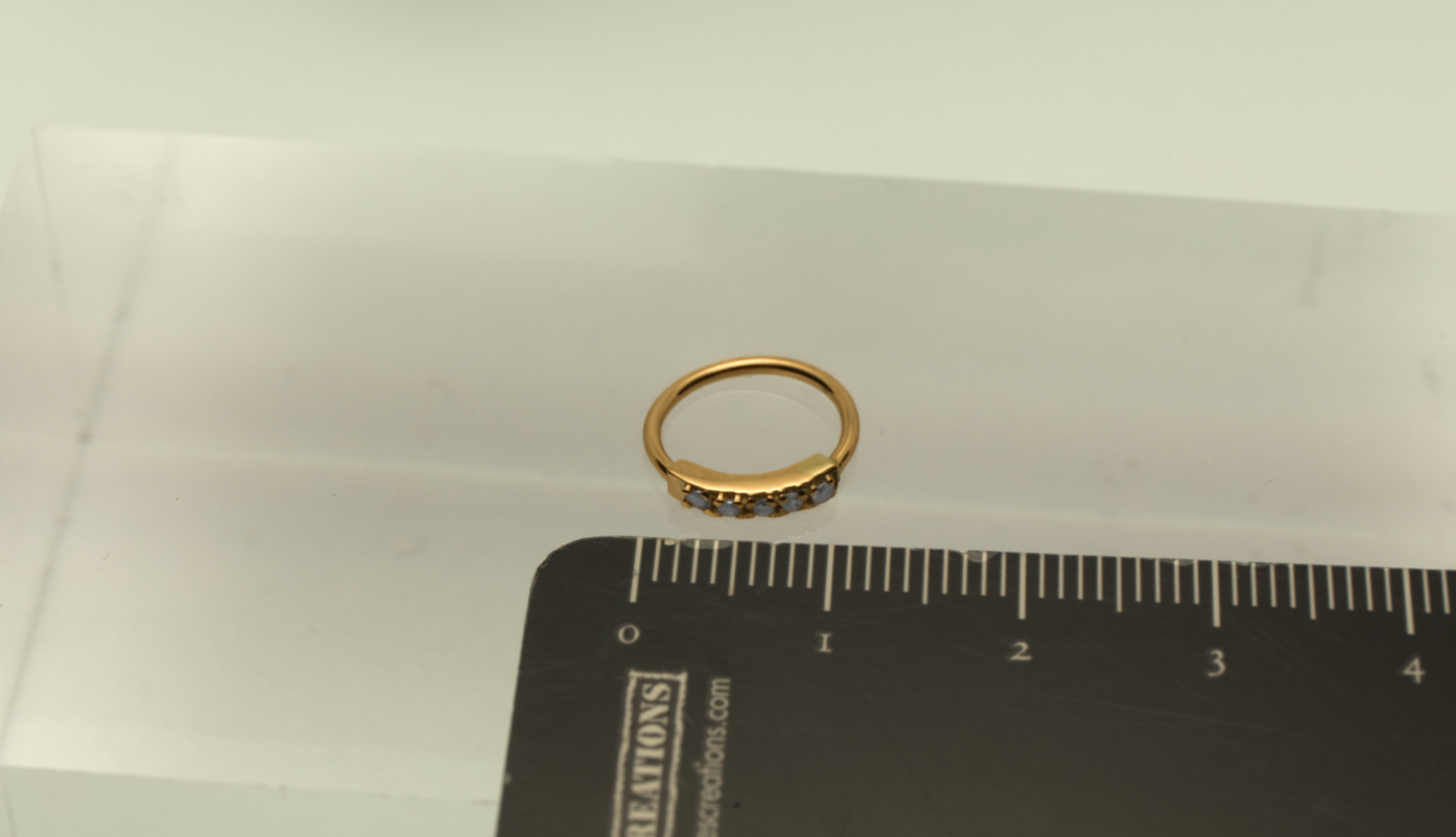 Uruz ring piercing - 14k