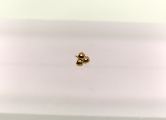 Stud - Triball - 18k Piercing