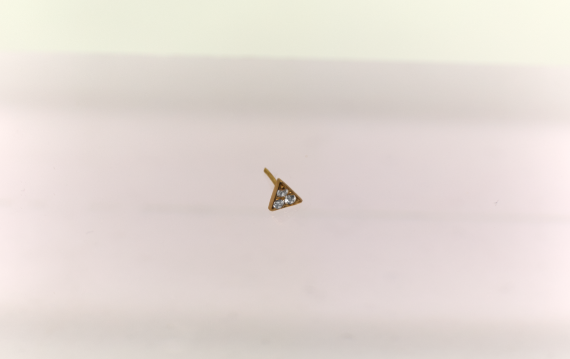 Stud : Thurisaz piercing Small 18k