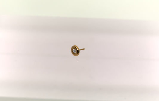 Stud : Algiz piercing 18k