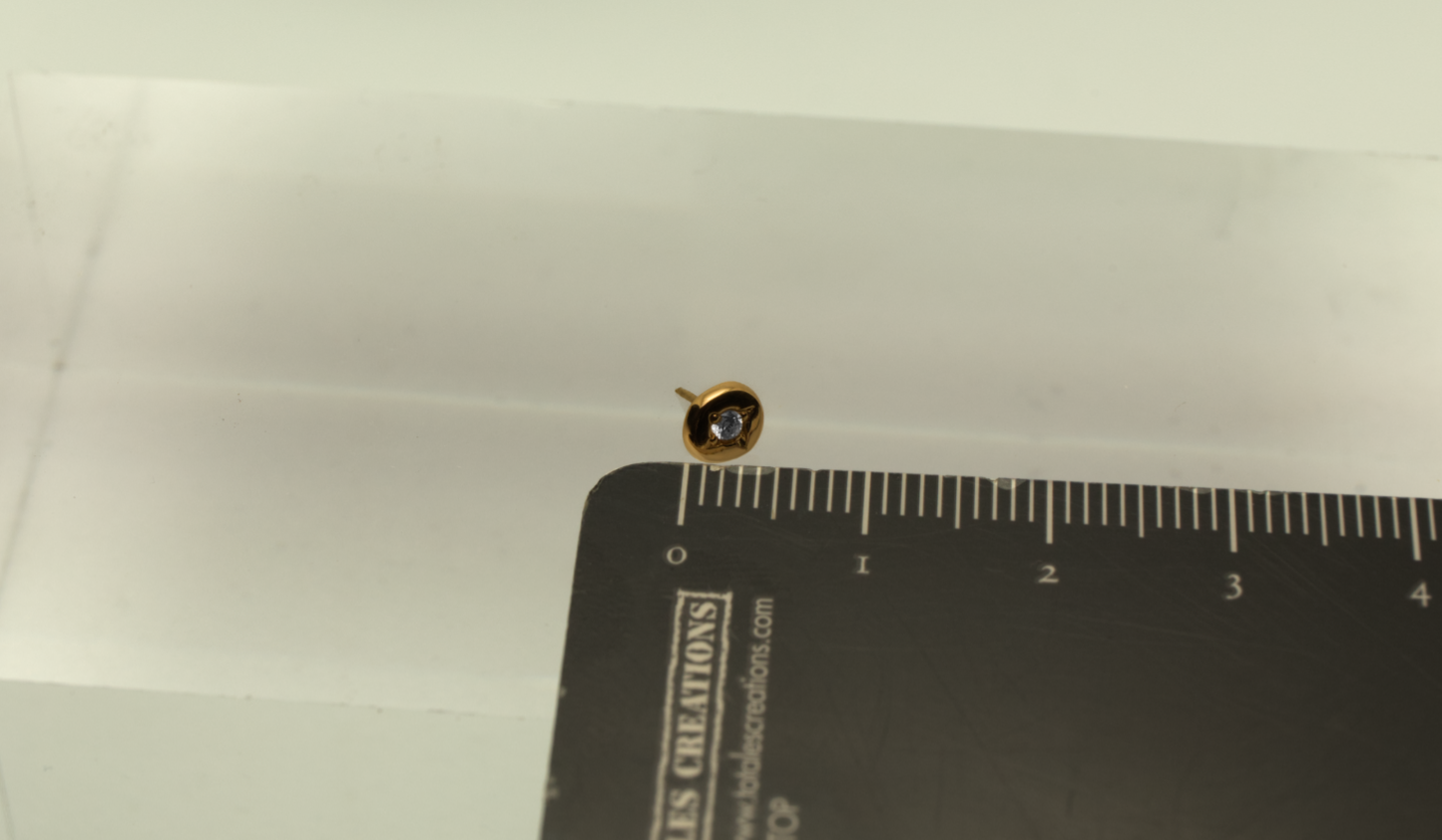 Stud : Algiz piercing 14k