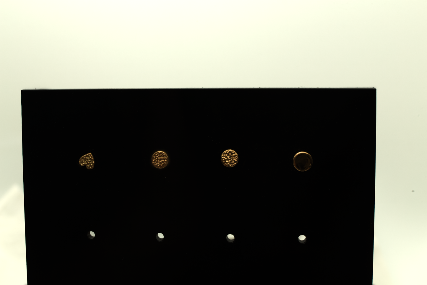 Stud : Polished Disc 14k